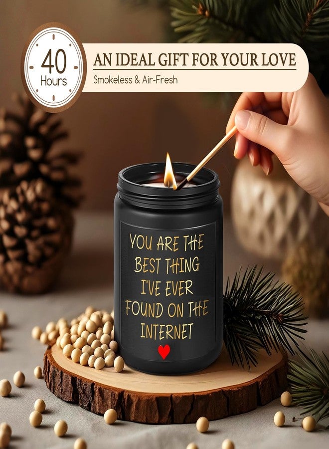 Happy Pop Gifts for Boyfriend - Romantic Valentine Gifts for Him Husband, Anniversary Candles for Men, Christmas Drive Safe Keychain - Image 3